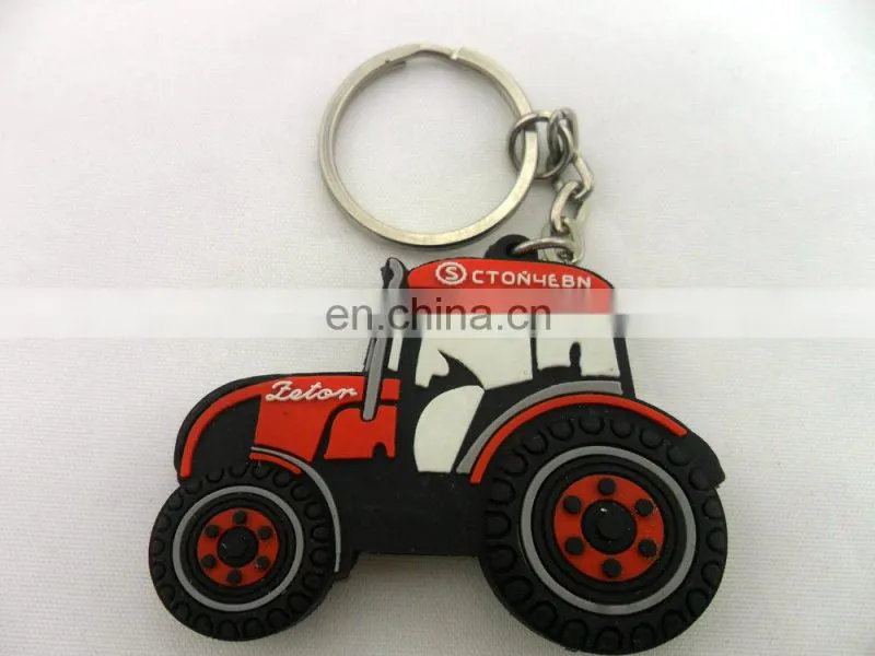 oem custom embossed 3D car key chain