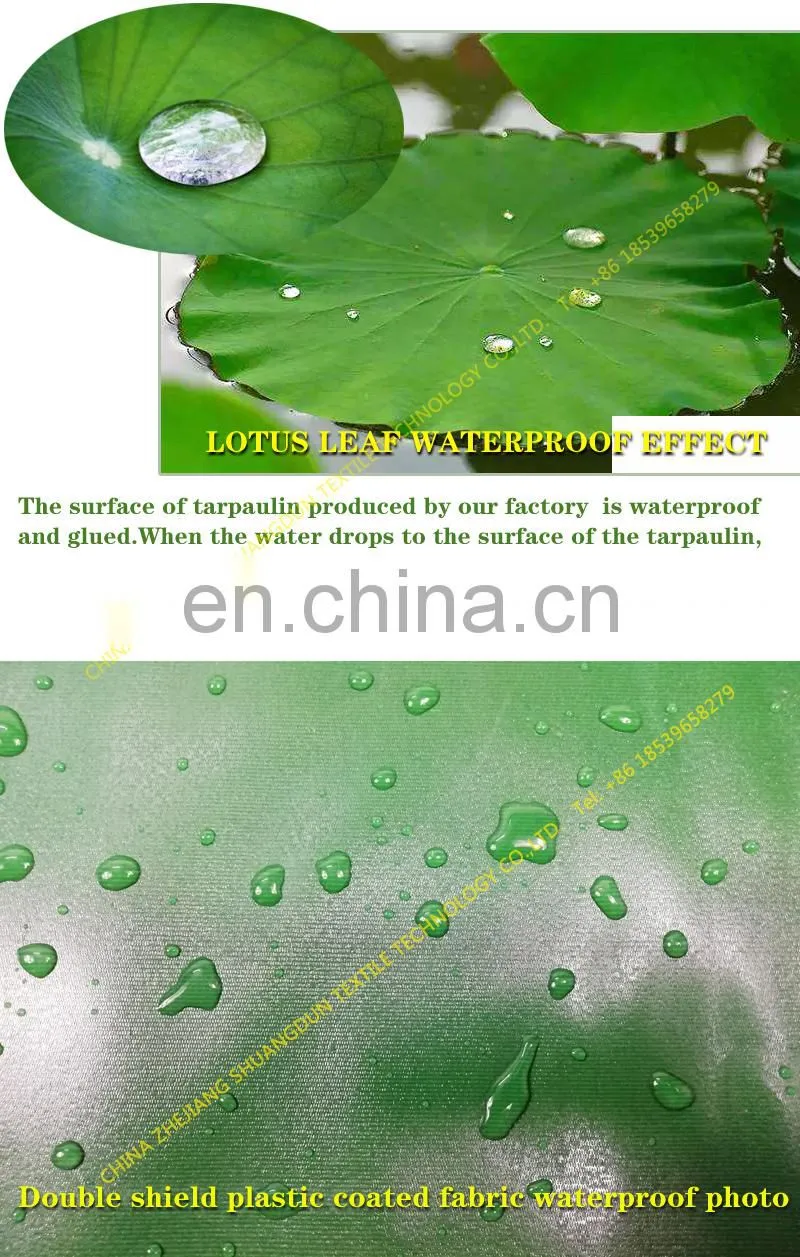 Rainproof canvas waterproof tarpaulin cover cargo tarpaulin green blue PVC coated fabric