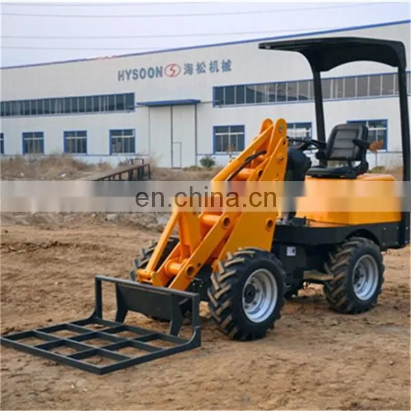 hysoon HD10L mini wheel loader with fork and bucket