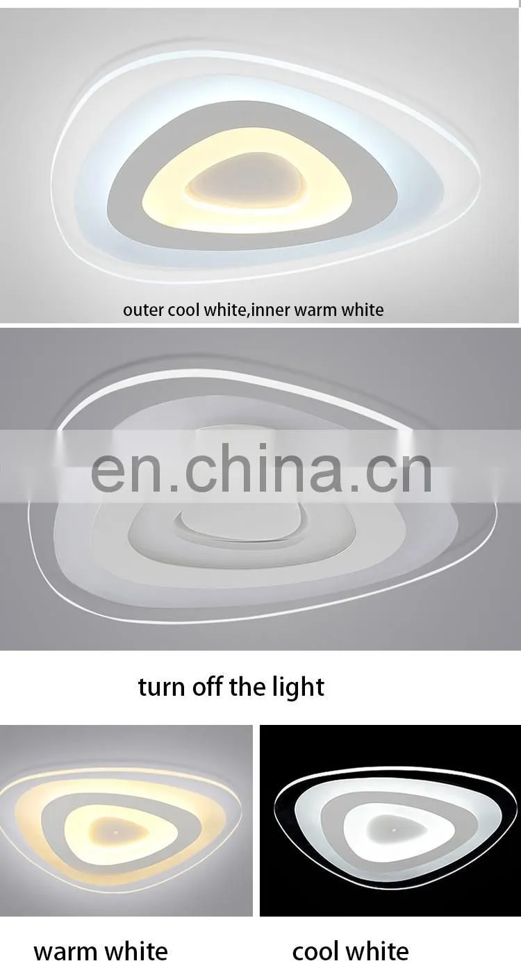 Ultra-thin personalized ceiling lamp acrylic creative lighting for bedroom living room study restaurant lights fixtures