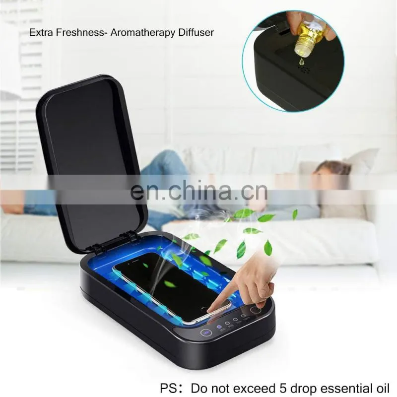 Portable UV light mobile phone aroma sterilizer, suitable for mobile phone toothbrush jewelry watch mobile phone UV sterilizer