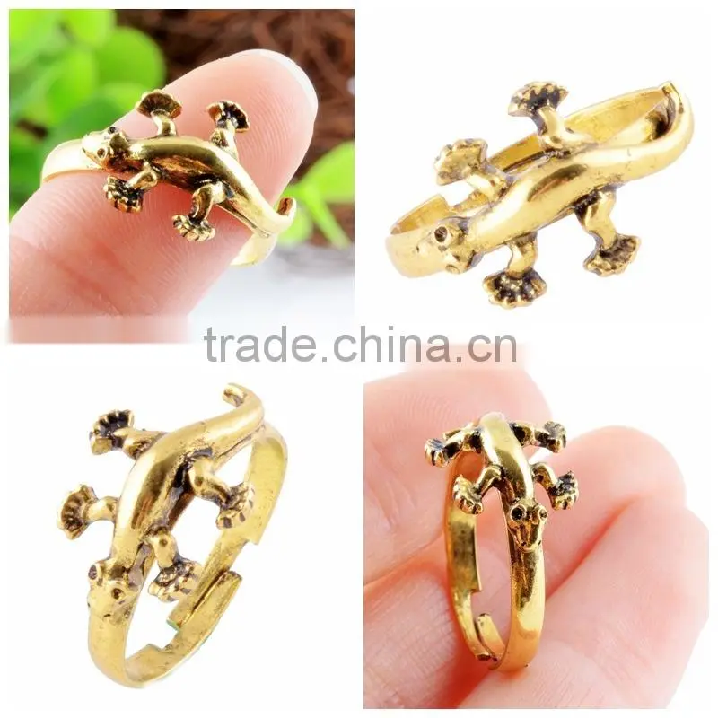 Fashion ladies gold finger ring animal design fashion ring