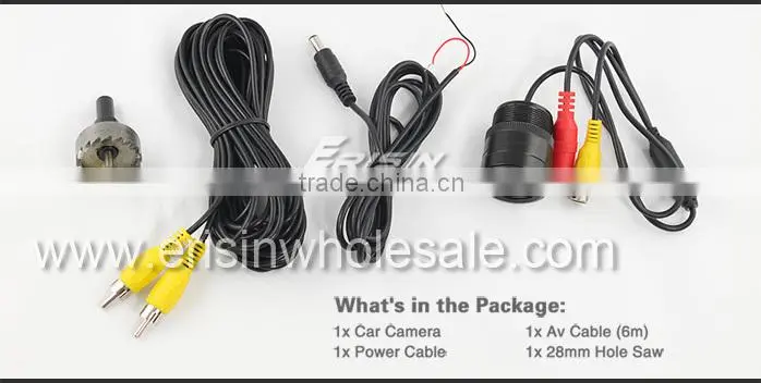 Erisin ES288 28mm Auto Rear View Camera with Automatic White Balance