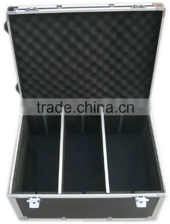 aluminum profile fireproof shell portable aluminum wine set case with lock and handle
