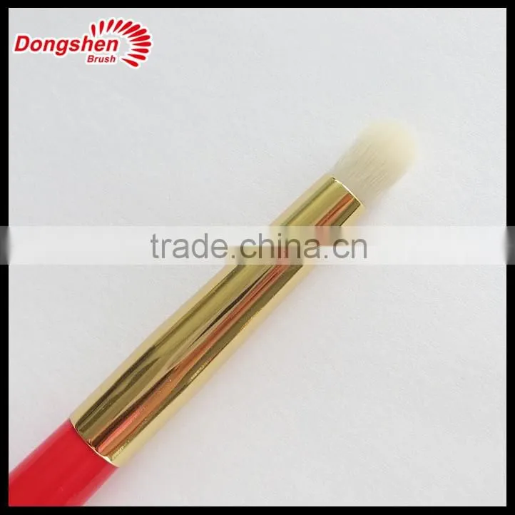 Professional red wooden makeup brush set,synthetic hair cosmetic brush set