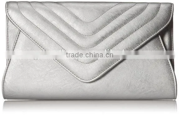 fashion real leather party clutch with sling genuine leather messenger clutch for women single color small shoulder bag for girl