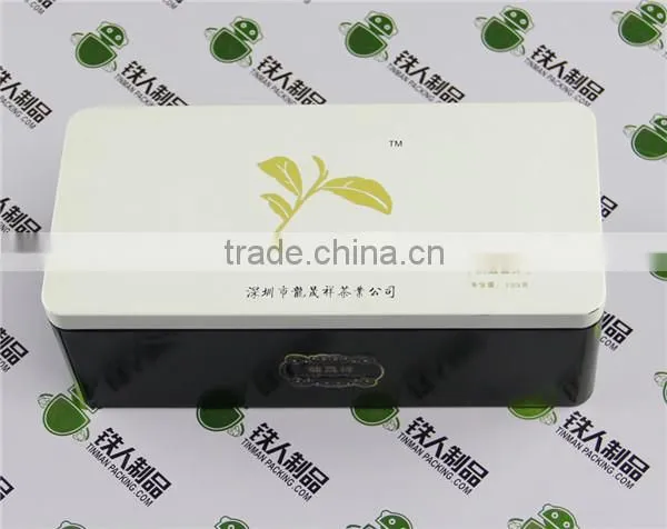 Empty metal tinplate box tea tin electronics metal case for packaging