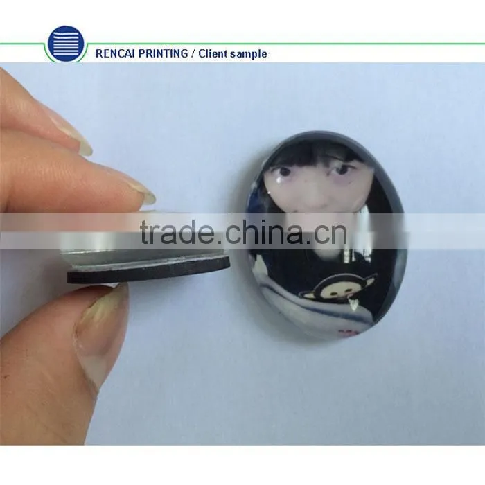 2015 printing photo on the sticker plastic fridge magnet printing machine