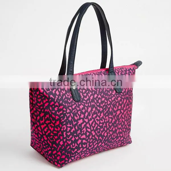 Custom Fashion Tiger Print Dumpling Bags Nylon Champ Tote Bags