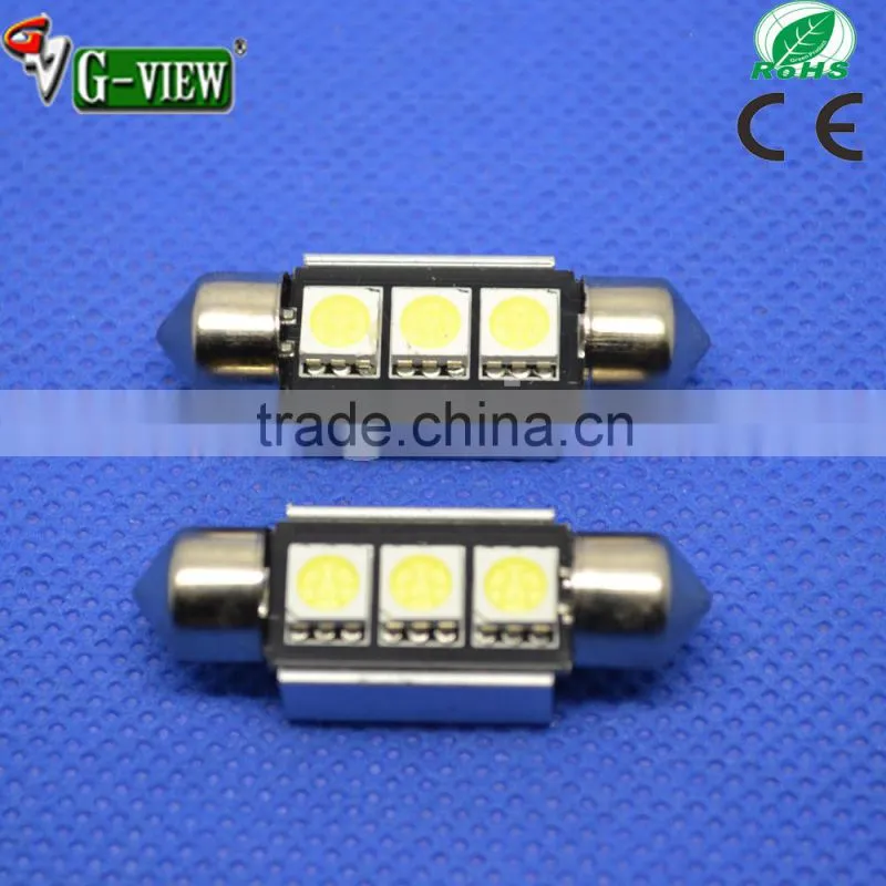Festoon 36mm Error free 3smd 5050 led auto lighting car led doom license plate led canbus