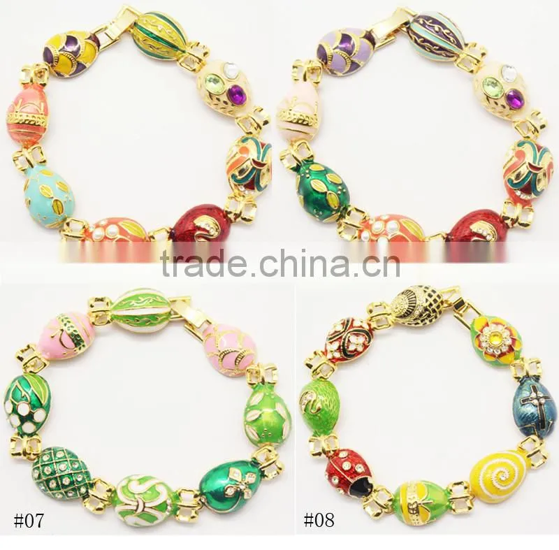elegant Personalized ladybug bracelet enamel jewelry set