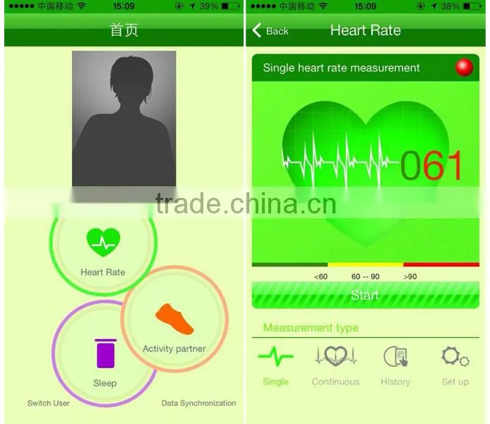 Pulse sensor bluetooth isport heart rate monitor wristband watch