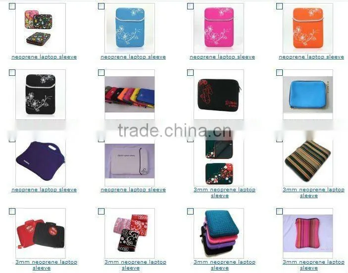 neoprene laptop sleeve with shoulder belt
