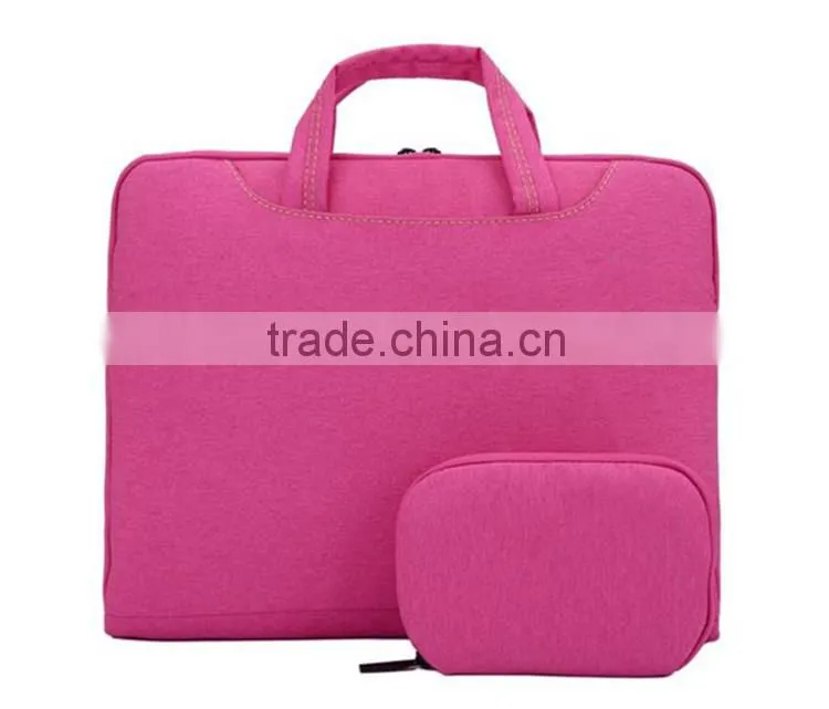 ultrathin fashion men and women laptop bag with accessories bag