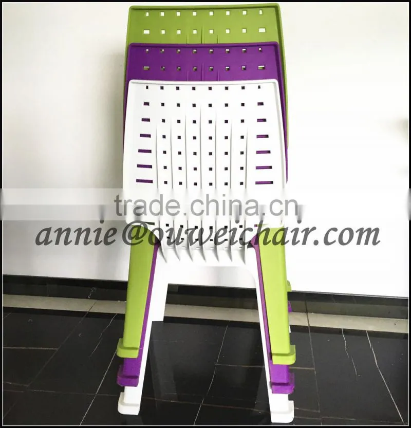 cheap plastic chair /armless chair/green chair