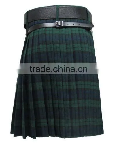 New Black Watch 5 Yard 10oz Scottish Highland KILT (Formal & Everyday)