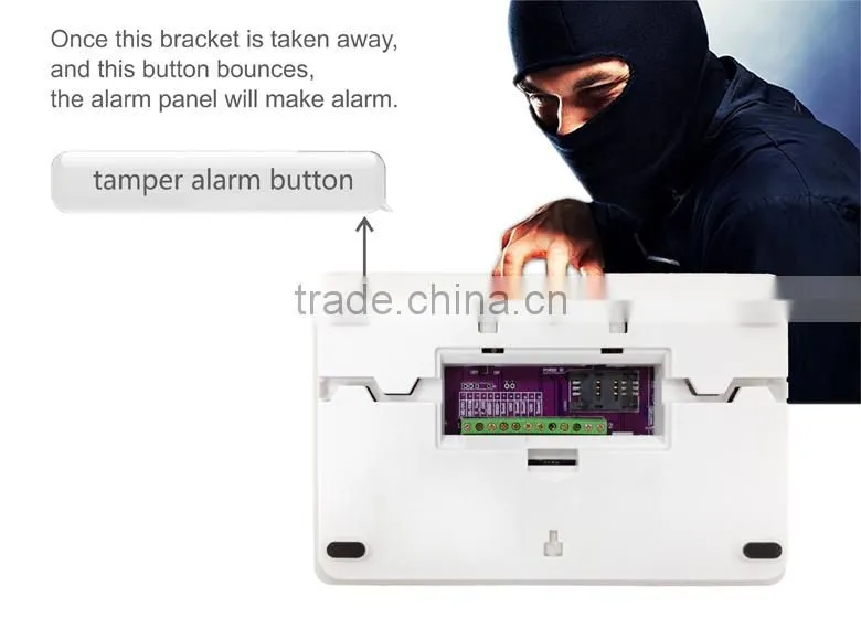 GSM Wireless Home Burglar Alarm Security System Remote Control PIR Door Sensor