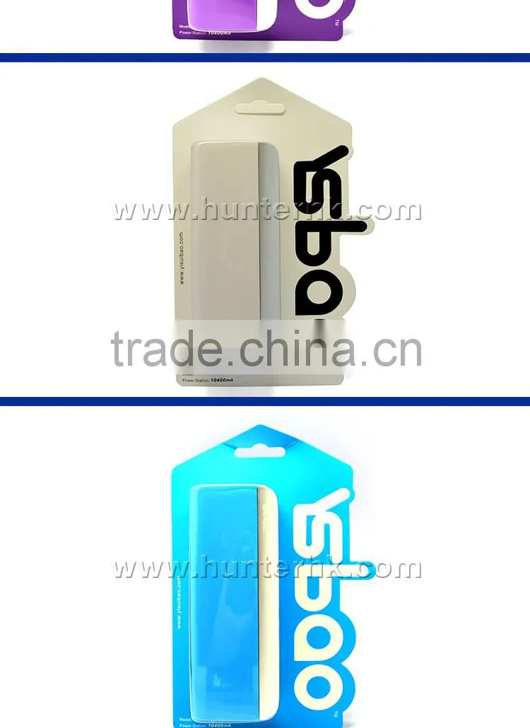Own Logo LED Light Dual USB 10400 mah Power Bank