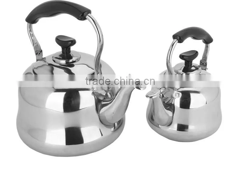 stainless steel Automatic whistling gas water kettle/ water pitcher/ jug silver