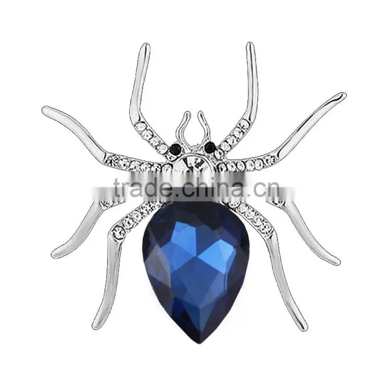 Fashion Alloy Blue Spider magnets and brooches