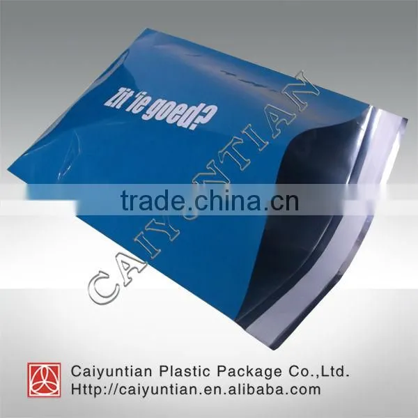 Resealable foil self adhensive seal packing bags