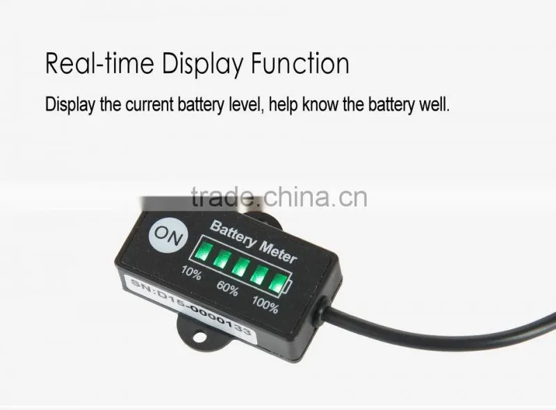 high quality runleader battery indicator for motorcycle snowmobile