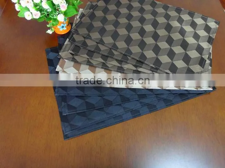 High quality PVC 3D Placemat hotel restaurant