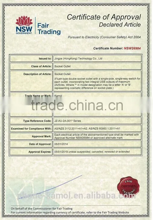 SAA approved AU australian pop up cheap price receptacle power outlet electrical accessories household product