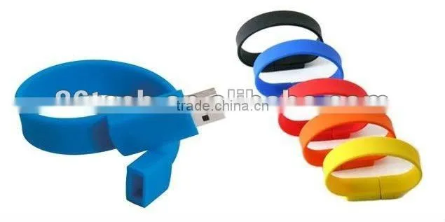 Colorful bracelet usb flash drive