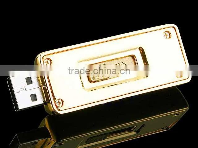 Metal gold usb bar flash drive laser printing
