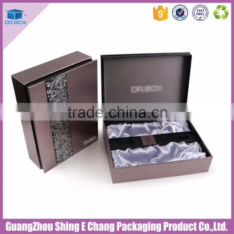 China wholesale artwork wine bottle carton box logo customized