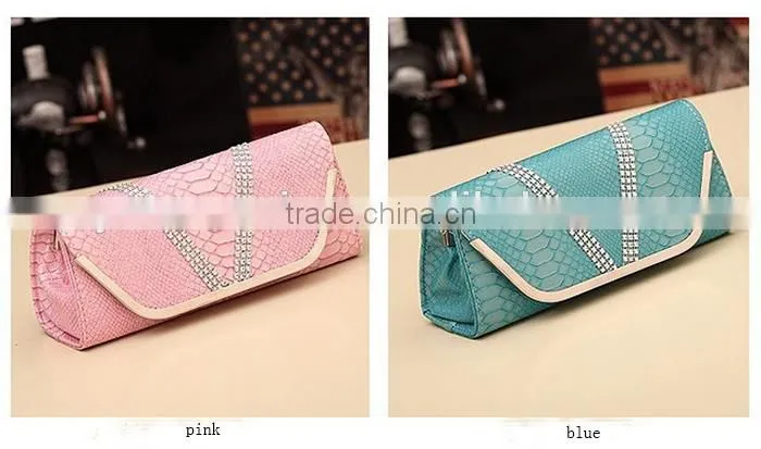 European america fashion evening bag for girl with crystal stone