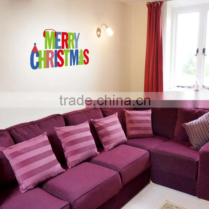 ALFOREVER Mix color design vinyl Merry Christmas design sticker