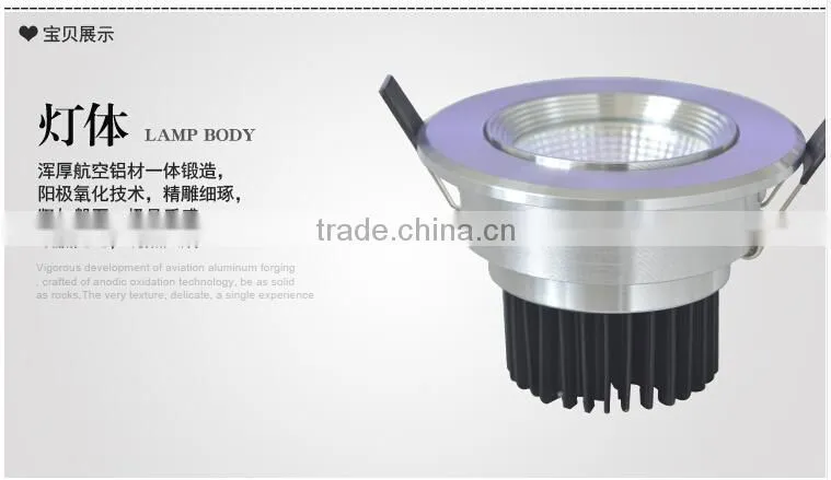 2015 New LED Ceiling Lamp COB 3w 5w 7w 10w 15w 20w 30w Anti-dazzle Dimmable LED Spot Light