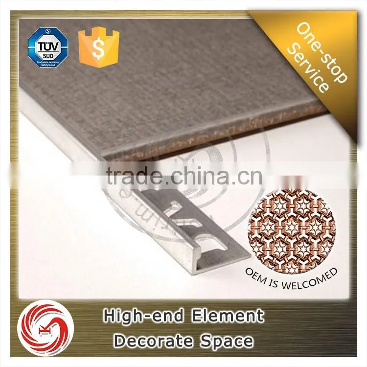 Distinctive ceramic aluminum tile trim corners L shape tile trim