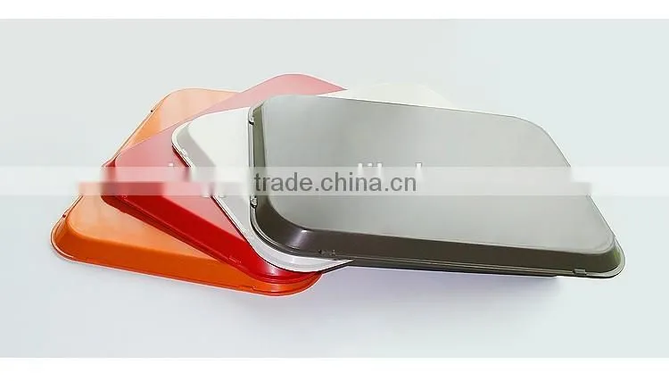 Plastic food serving tray
