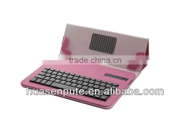 universal bluetooth keyboard with leather case for 9" /10.1"tablet inch