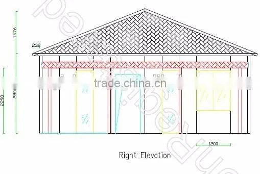 The Strongest prefabricated living homes constructed by foamed cement house with built-in steel frames