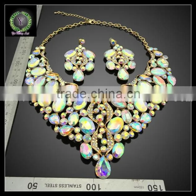 Newest Trending African Wedding jewelry Luxury Set KHK727