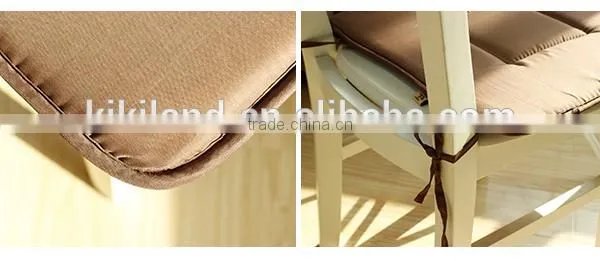 Spring and Autumn Brown Seat Foam Chair Pad Ties Chair Pad