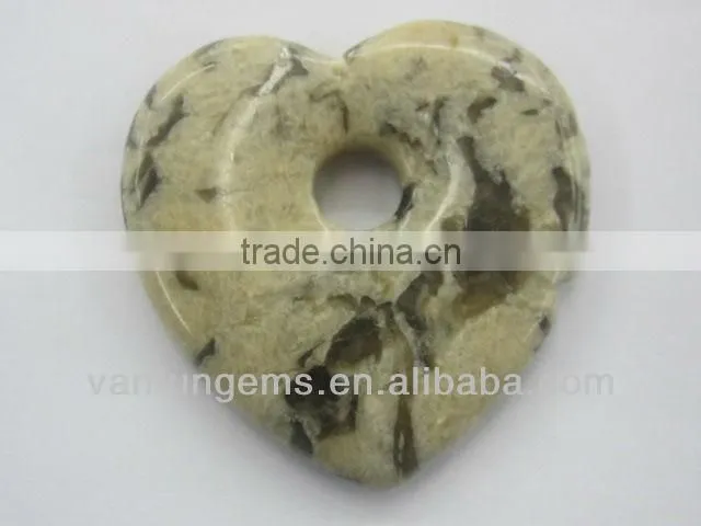 Wholesale 35*6mm Green Aventurine heart shape pendant
