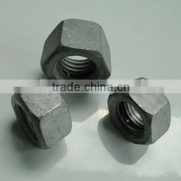 hot dip galvanizated heavy hex nuts
