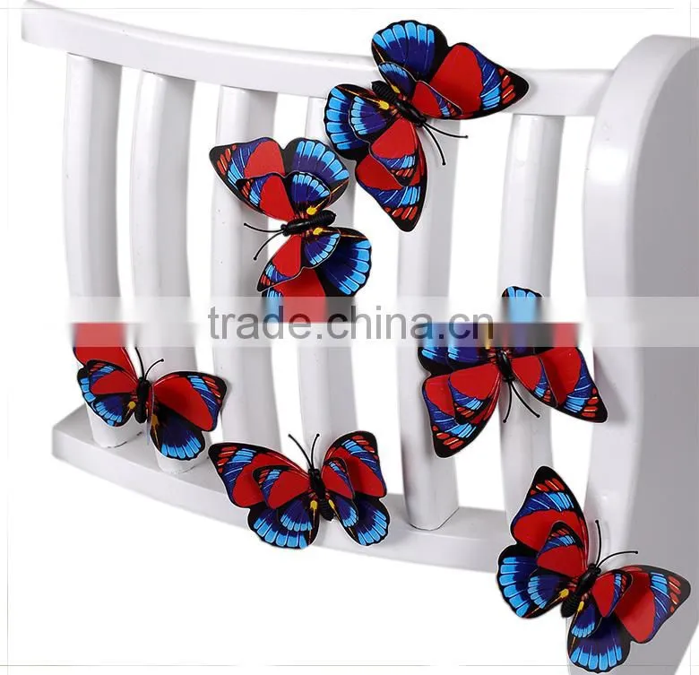 Spring Ornament 3D Purple decorative butterfly wall decor
