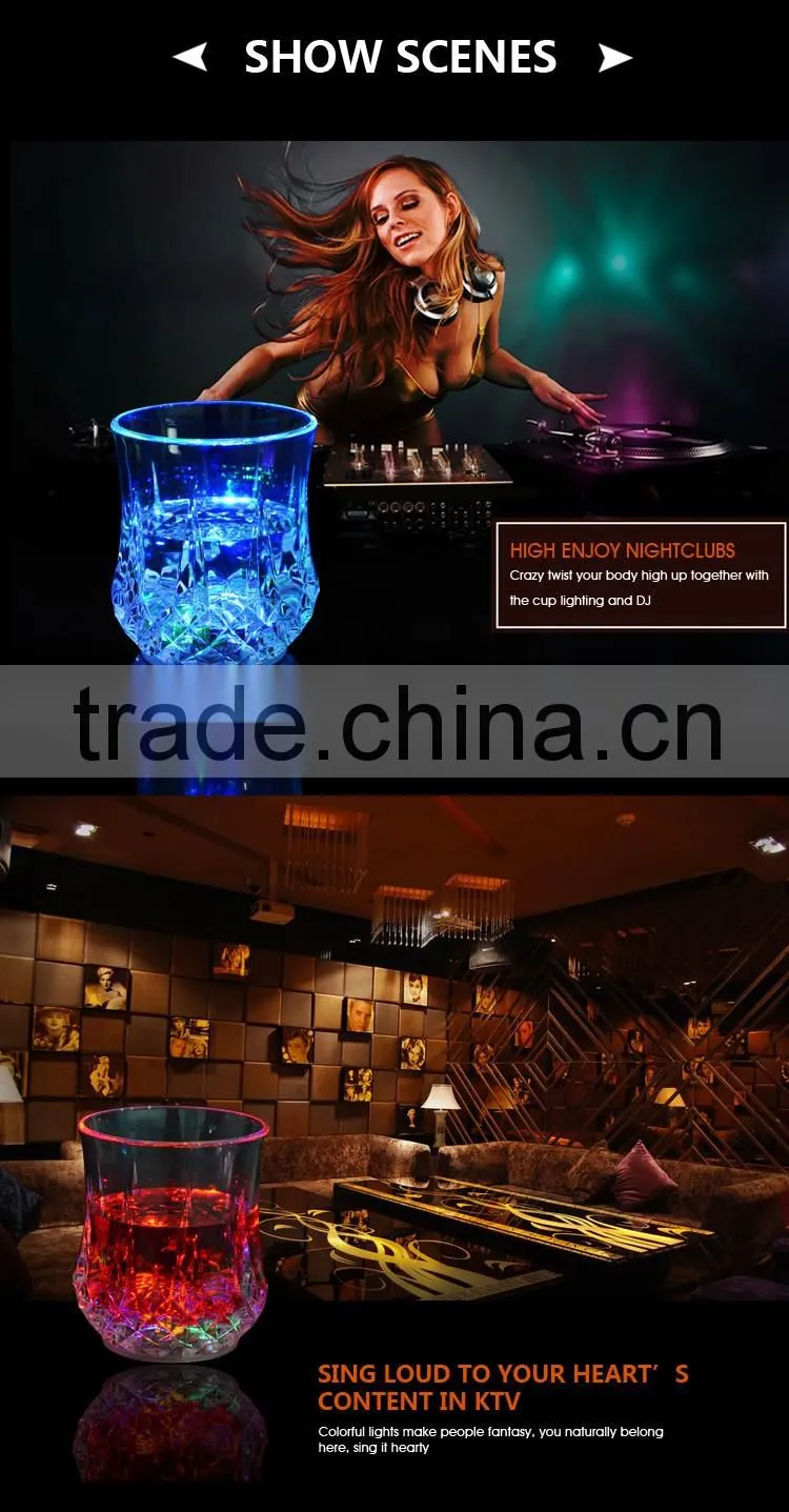 Edgelight LED lighting cup RGB color for party events , night bar use products