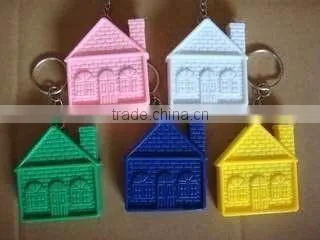 Colorful mini tape measure with keychain