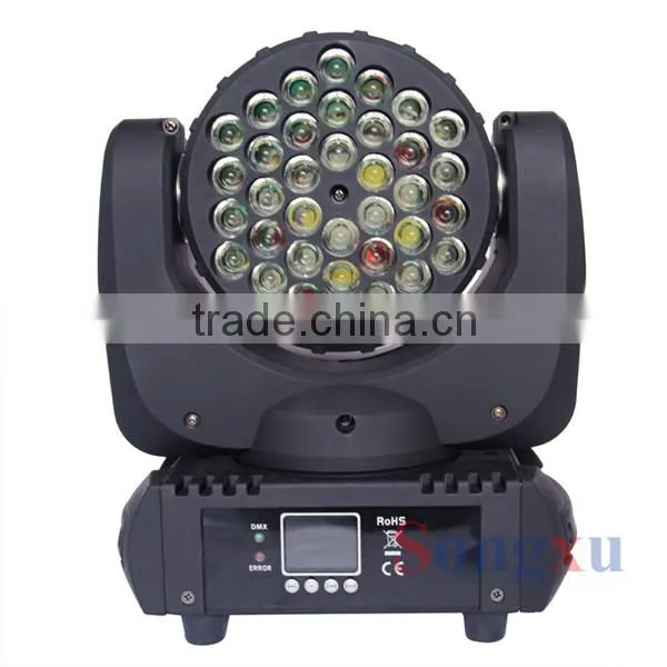 36*3w factory price rgbw moving head led beam for stage used