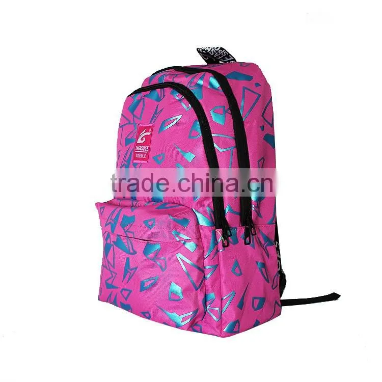 pink bagback nylon cute Cartoon school bag backpack for girl
