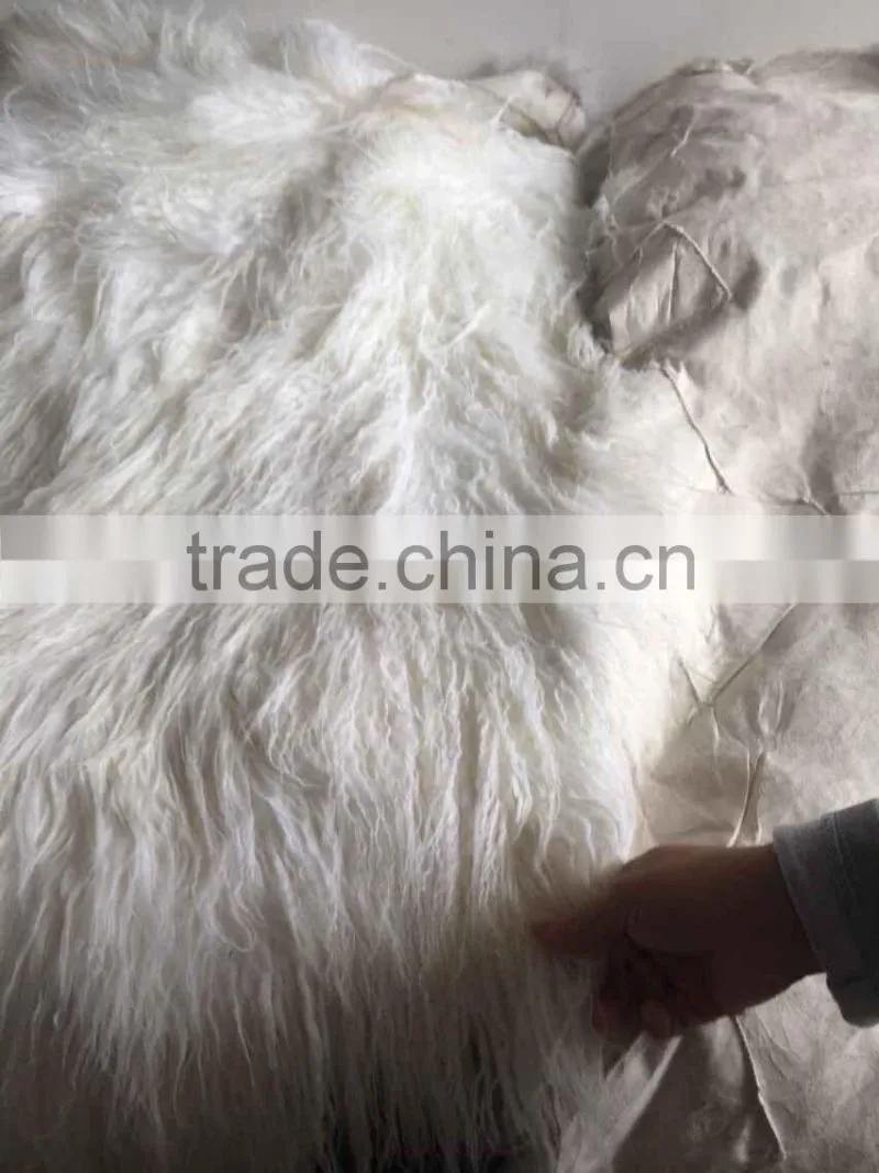 2015 New hot -sell long hair sheep skin for coat