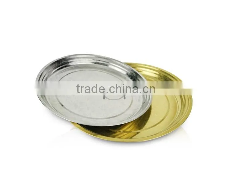 Wholesale Metal Material Stainless Steel Gold and Silver Charger Plates