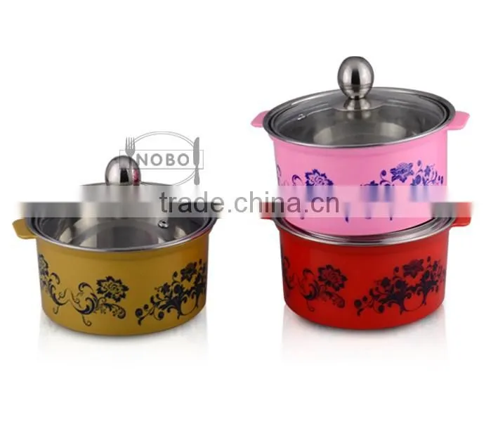 New Design Hot Pot Stainless Steel Mini Stock Pot with Anti-scalding Surface